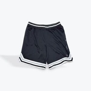 AND1 Mens Basketball Shorts Black White Striped Athletic Gym Hoops XL